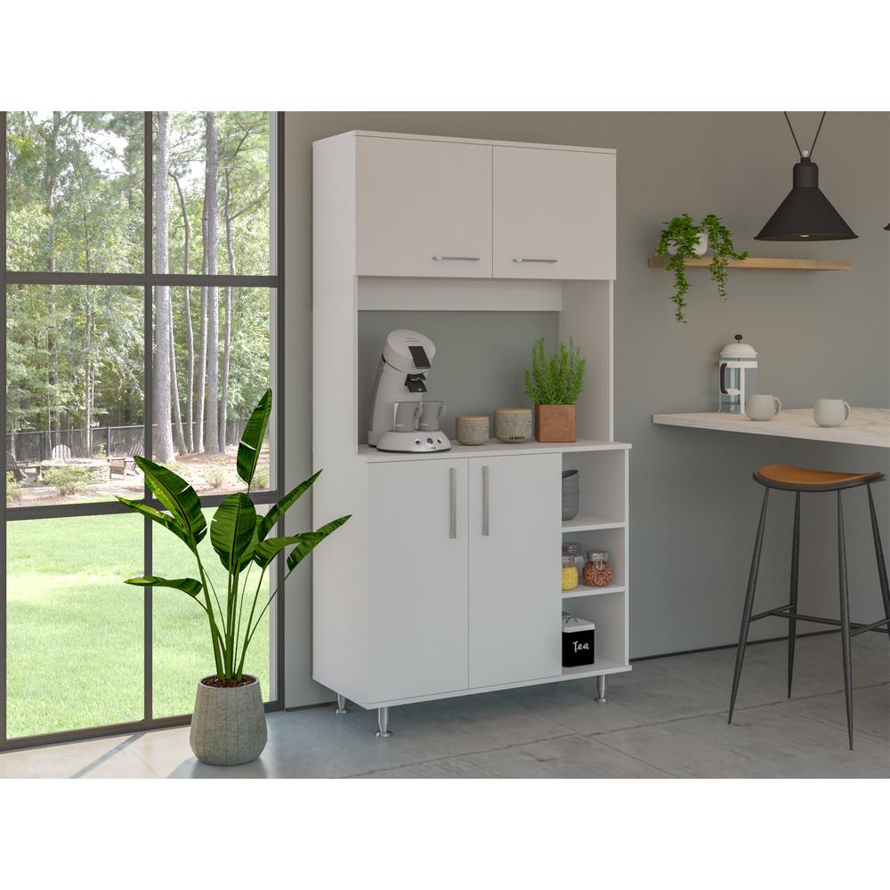 Malta Kitchen Pantry Cabinet White. Picture 7