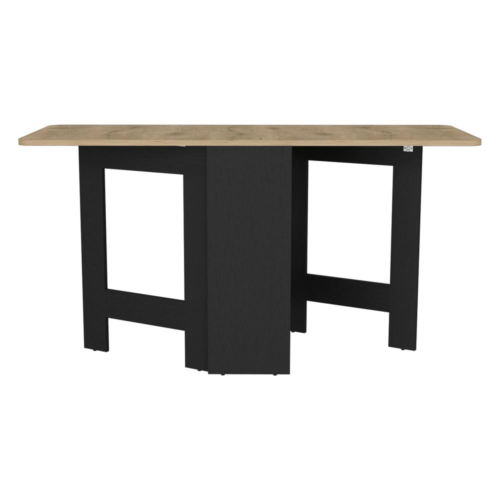 Detroit Folding Table with Expandable Design in 3 Forms, White / Macadamia. Picture 2