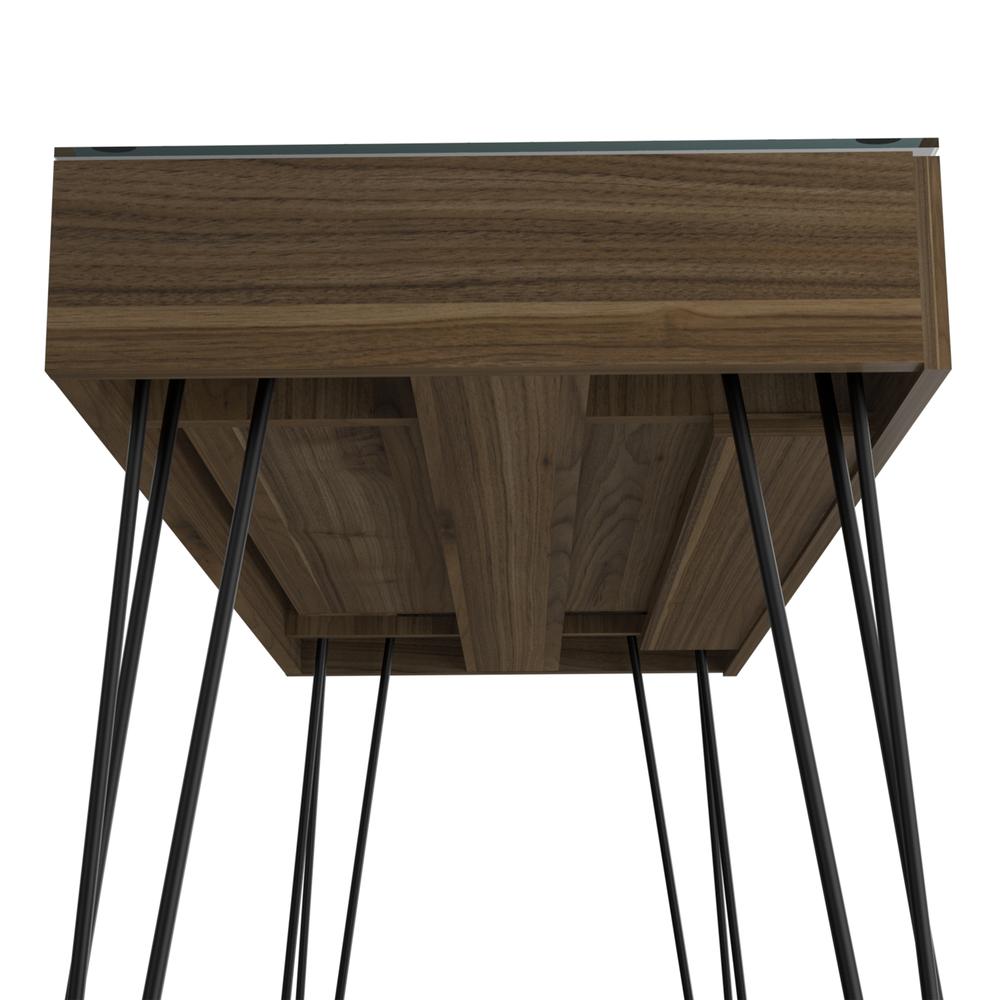Arizona 120 Drawer Desk - Mahogany. Picture 4