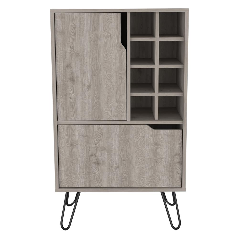 Zamna L Bar Cabinet-Light Grey. Picture 4