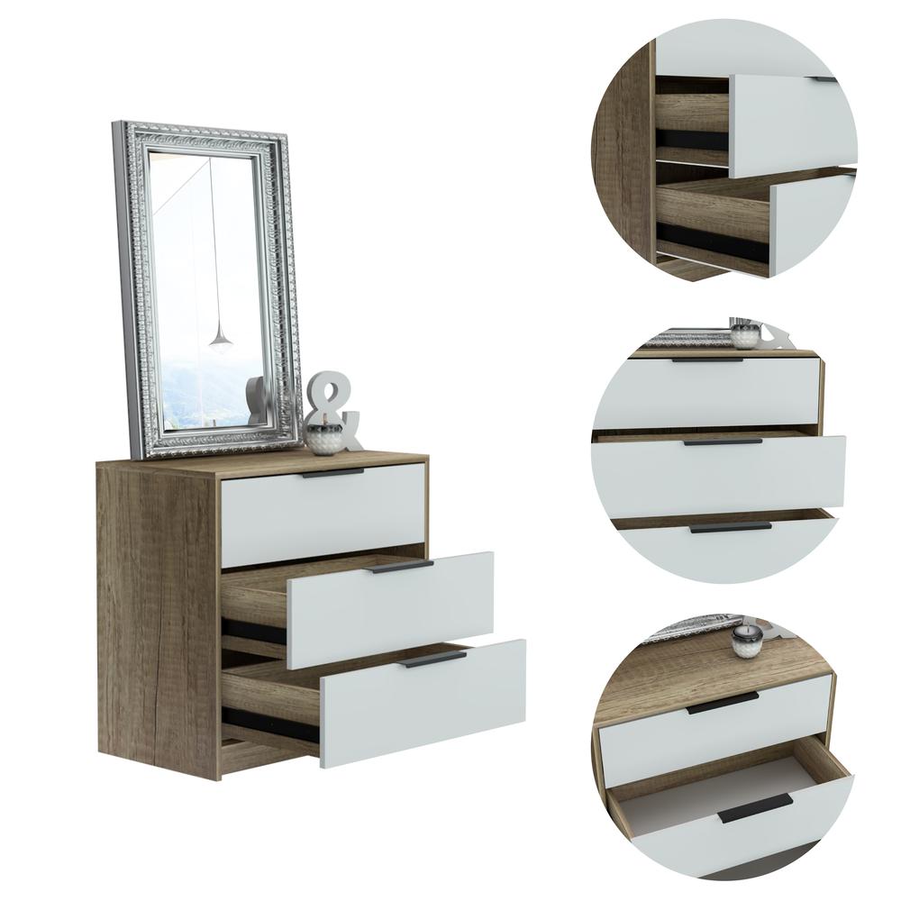 Egeo 3 Drawer Dresser White. Picture 6