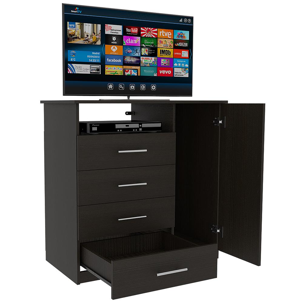 Rioja  4 Drawer Dresser Black Wengue. Picture 4