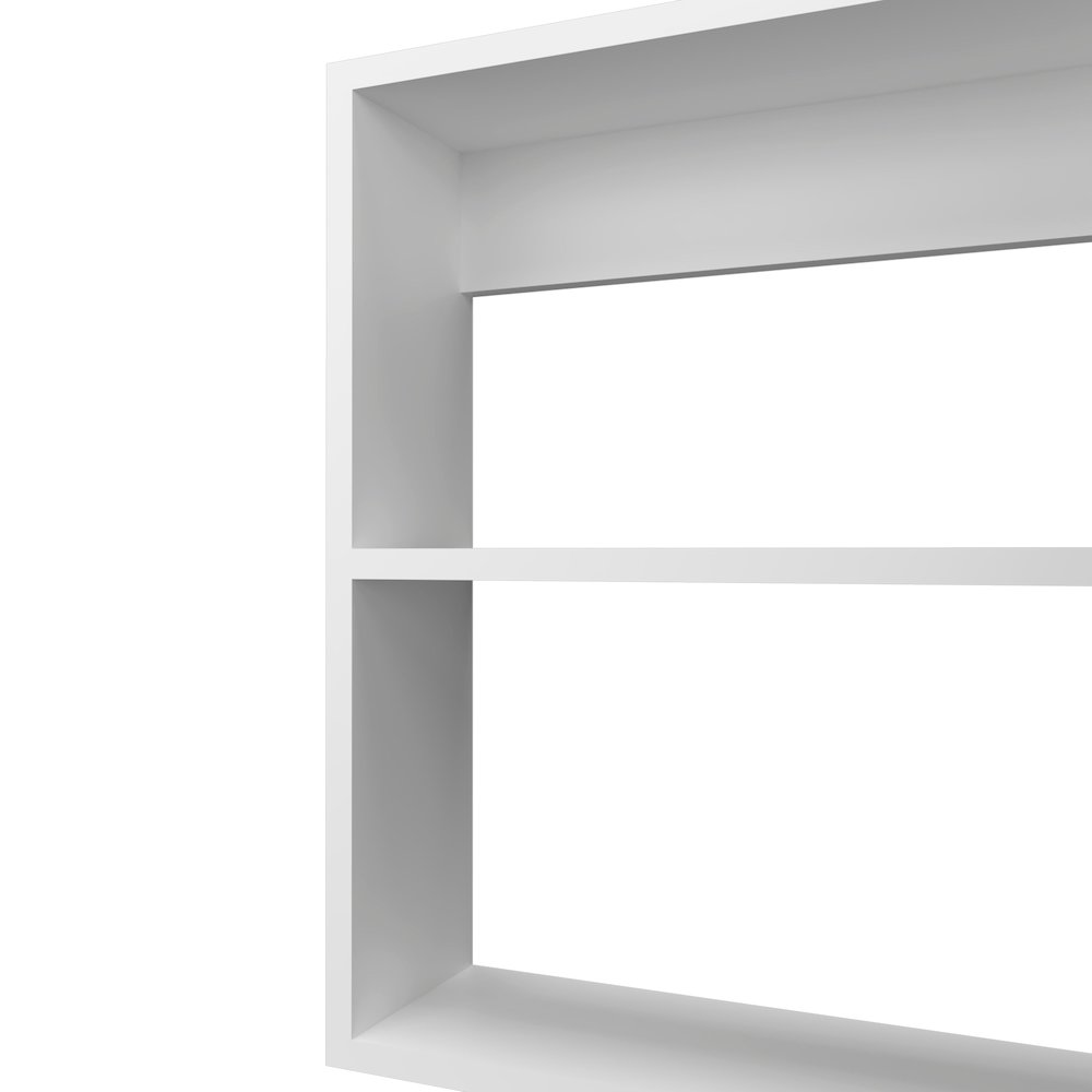 Asheboro Medicine Cabinet with 2 Shelves, 1 Door, and 1 Mirror, White. Picture 5