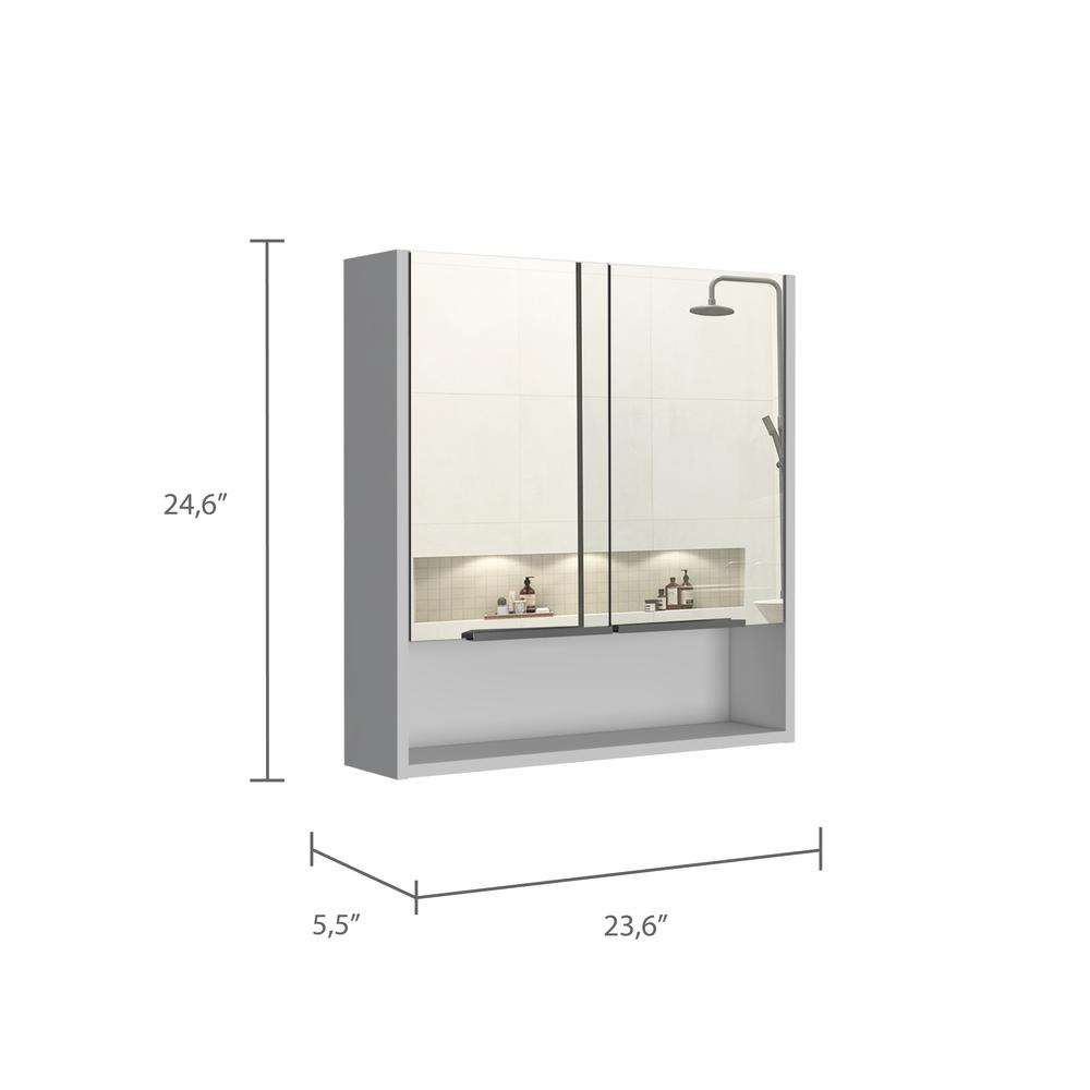 Tatacoa Mirror Cabinet White. Picture 5