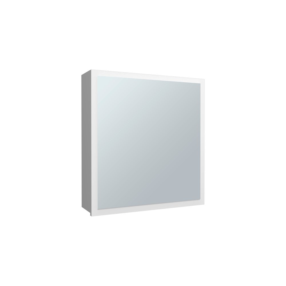 Loring Medicine Cabinet, 1 Door, 4 Shelves, 1 Mirror, White. Picture 5