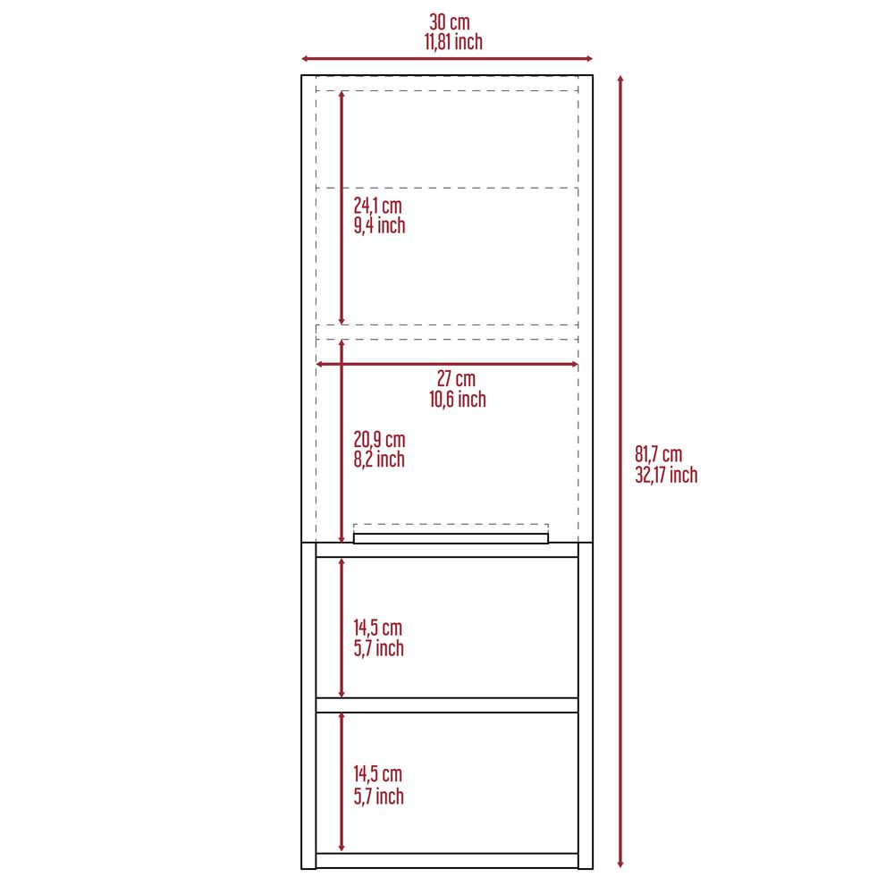 Savona Bathroom Cabinet - Smoky Oak. Picture 4