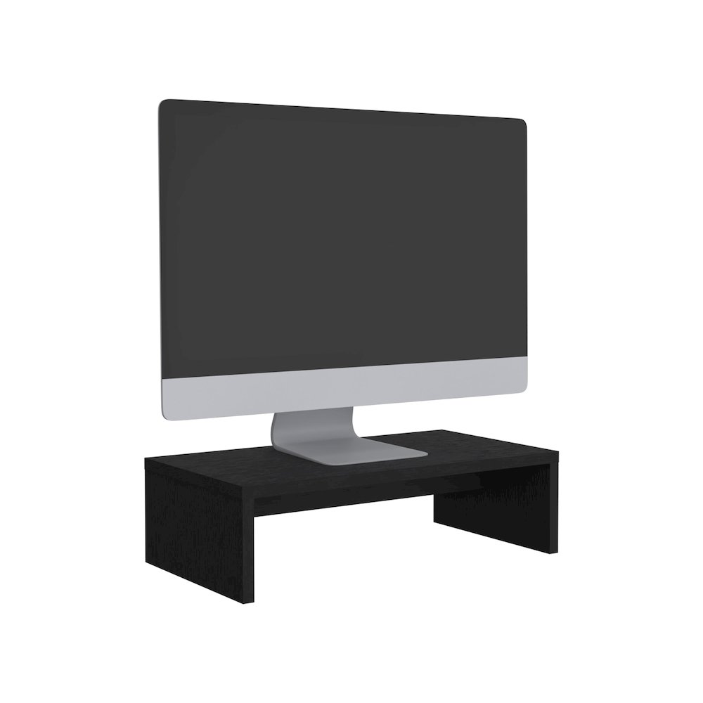 Elim Desk with 1 Shelf, Black. Picture 4
