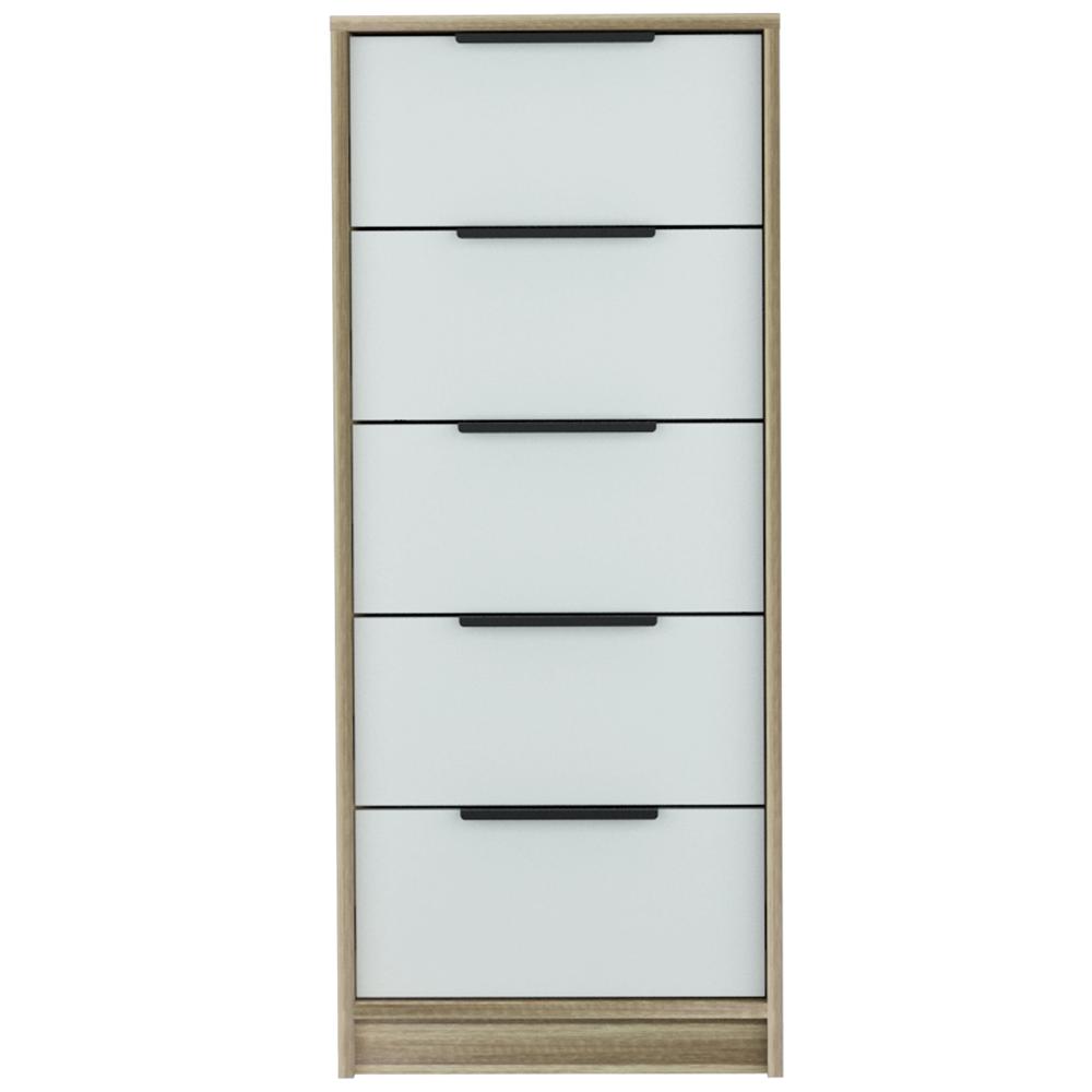 Egeo 5 Drawer Dresser White. Picture 2