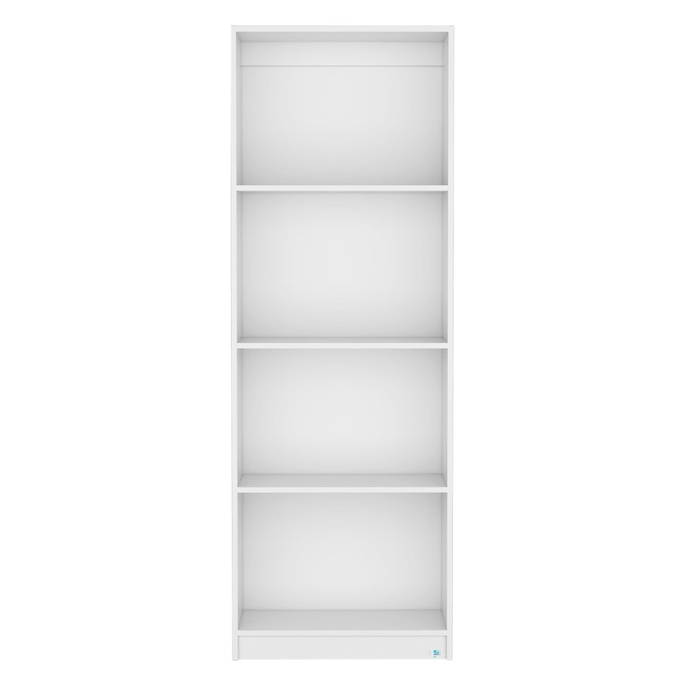 Vinton Bookcase with Spacious Tier-Shelving Design, White -Office. Picture 7