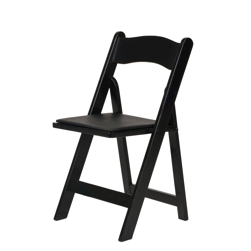 Commerical Seating Products American Padded Folding Chairs, Black. Picture 2