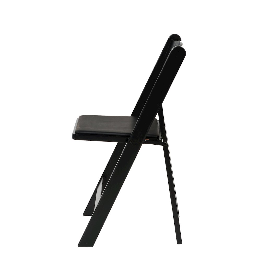 Commerical Seating Products American Padded Folding Chairs, Black. Picture 3