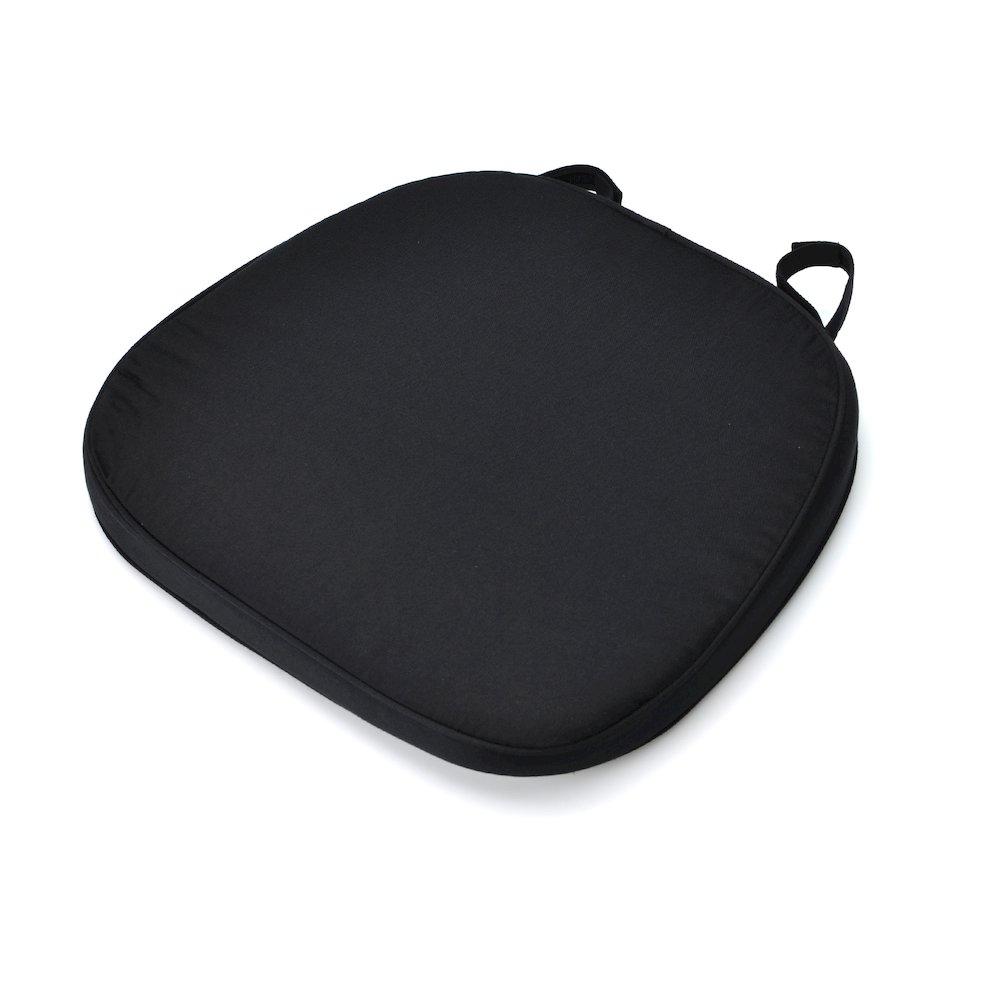 Commerical Seating Products Hoop and Loop Black Cushions Chairs. Picture 1
