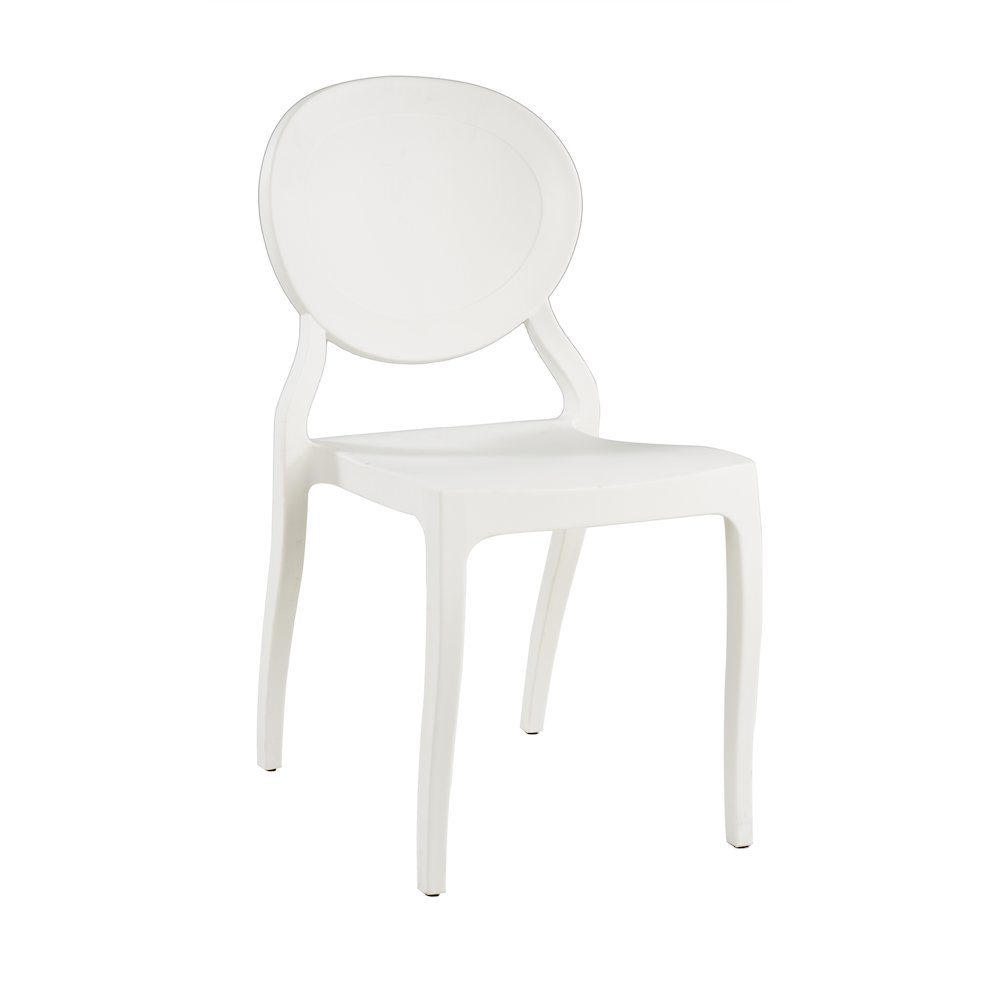 Commerical Seating Products White Emma Armless Chairs. Picture 1