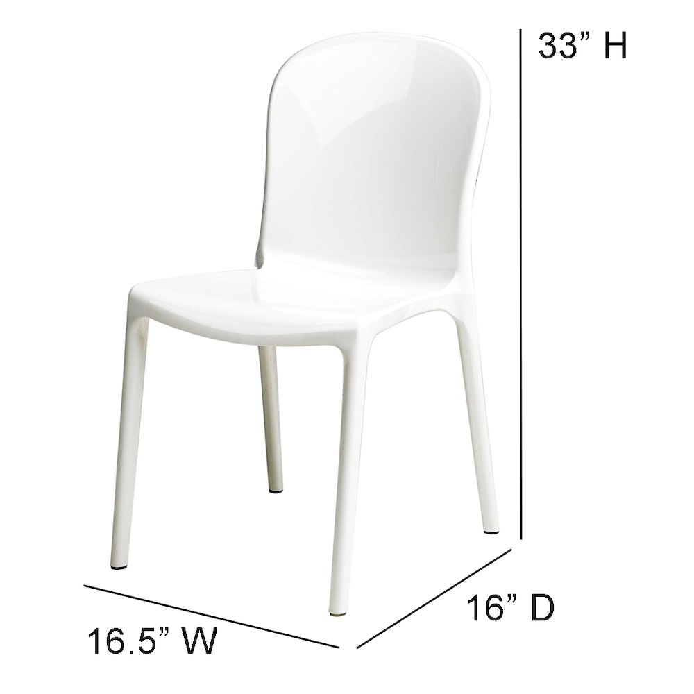Commerical Seating ProductsWhite Genoa Chairs. Picture 1