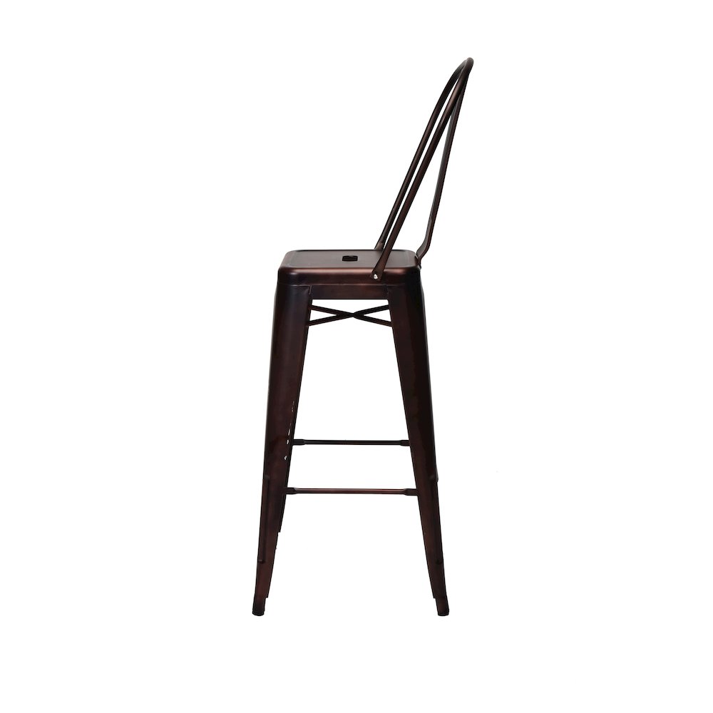 Commerical Seating Products Oscar Rose Gold Dining Bar Stool Chairs. Picture 3
