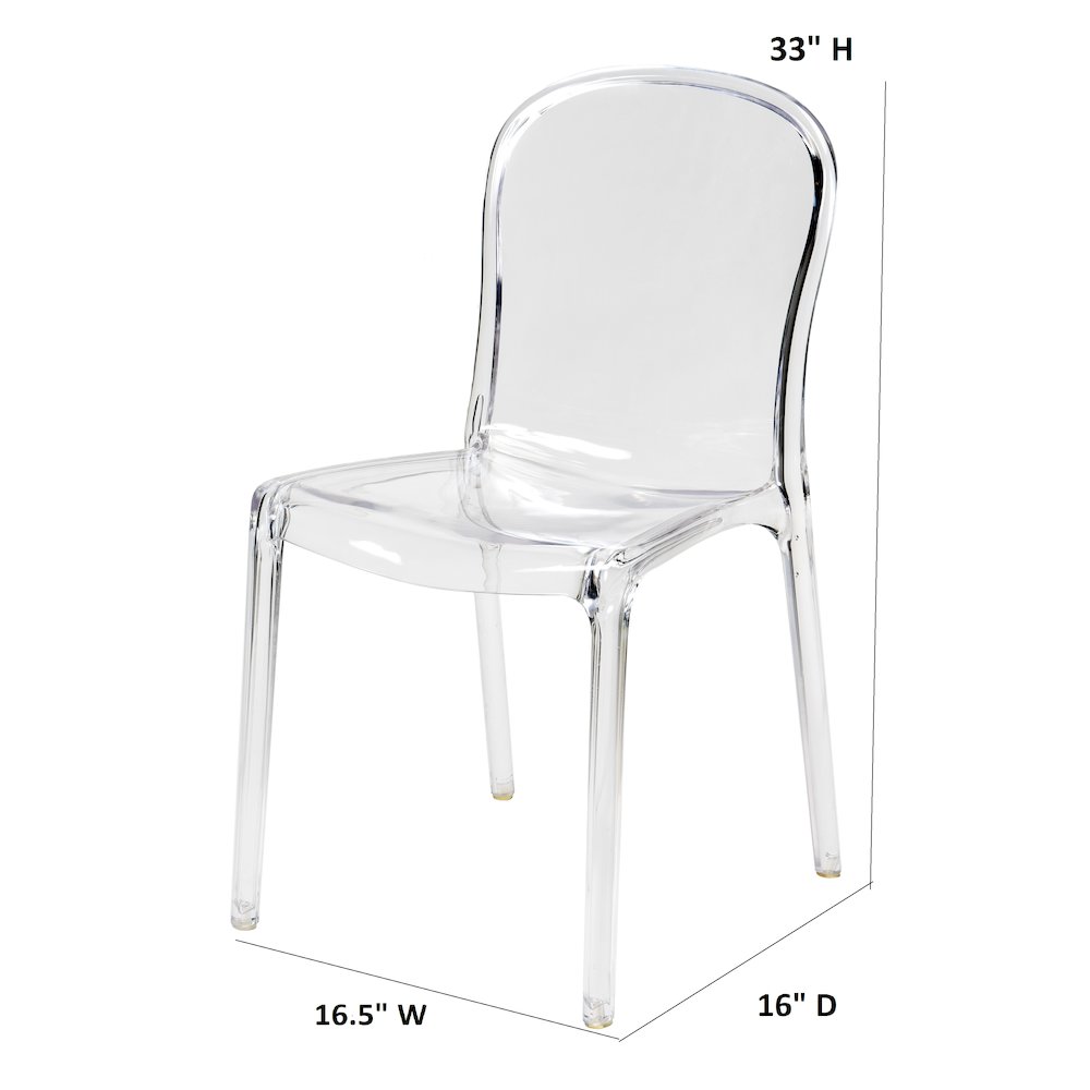 Commerical Seating Products Clear Genoa Chairs. Picture 2