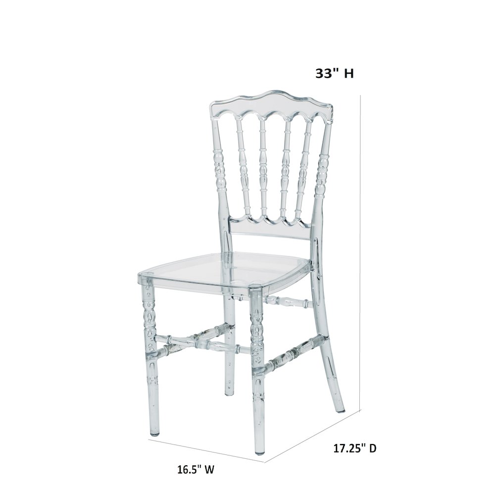 Commerical Seating Products Napoleon Clear Chairs. Picture 5