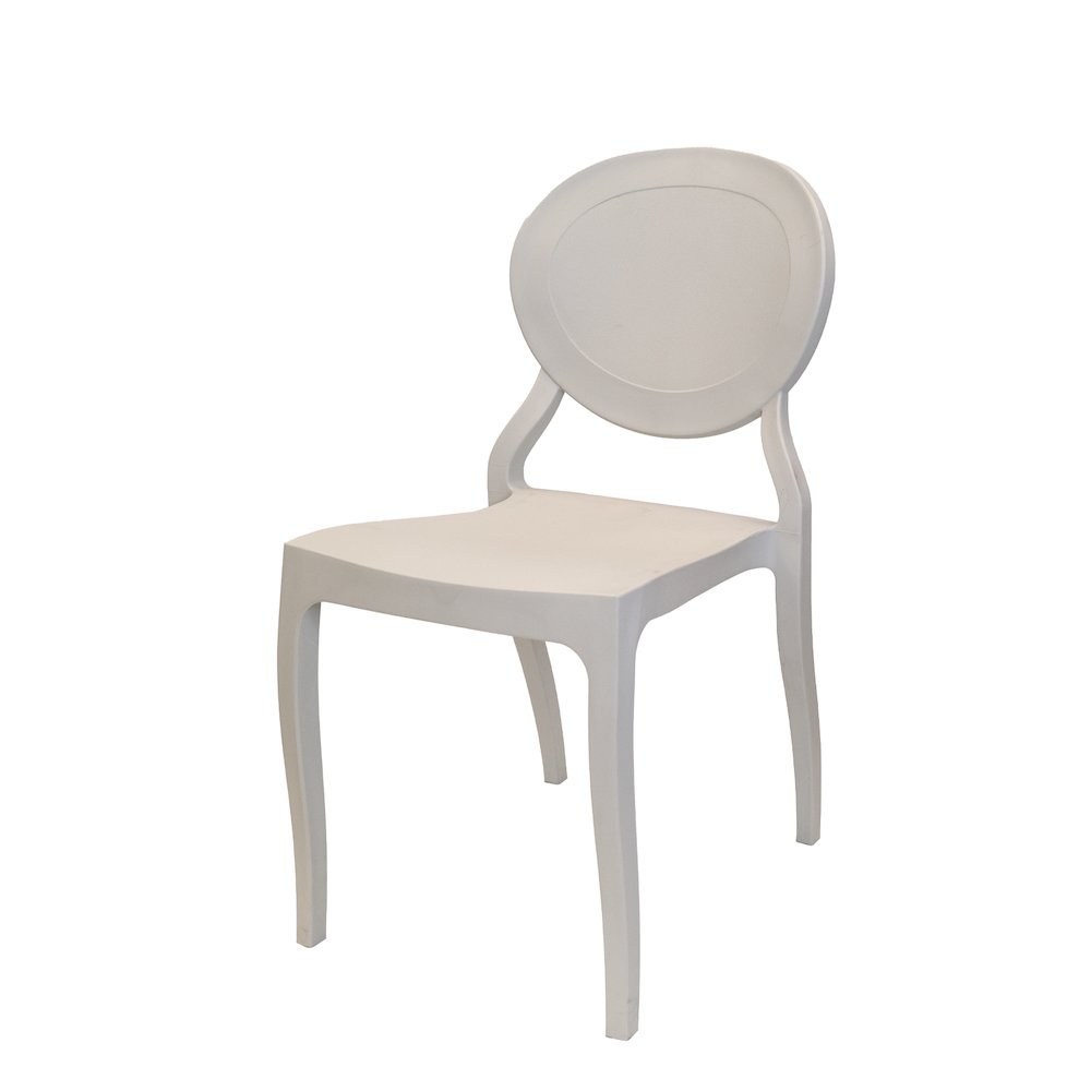 Commerical Seating Products White Emma Armless Chairs. Picture 3