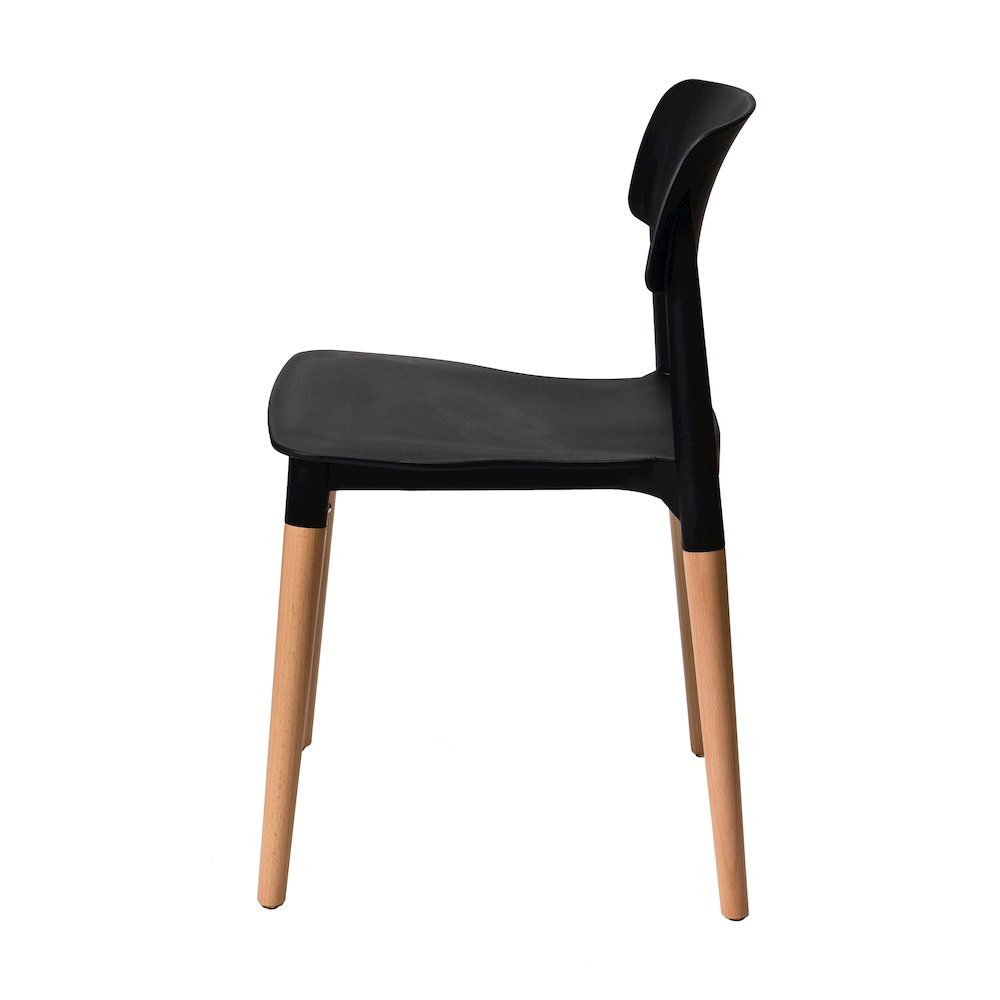 Commerical Seating Products Mid Century Modern Black Dining Chairs. Picture 2