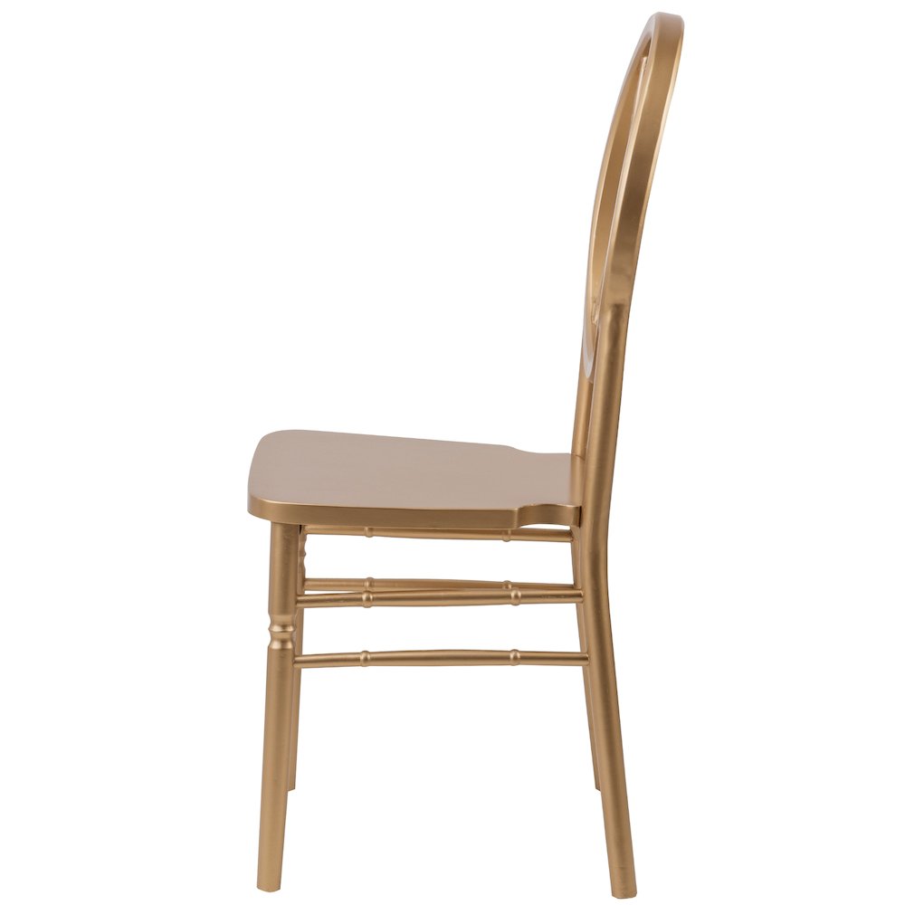 Commerical Seating Products Sandglass Gold Wood Chairs. Picture 3