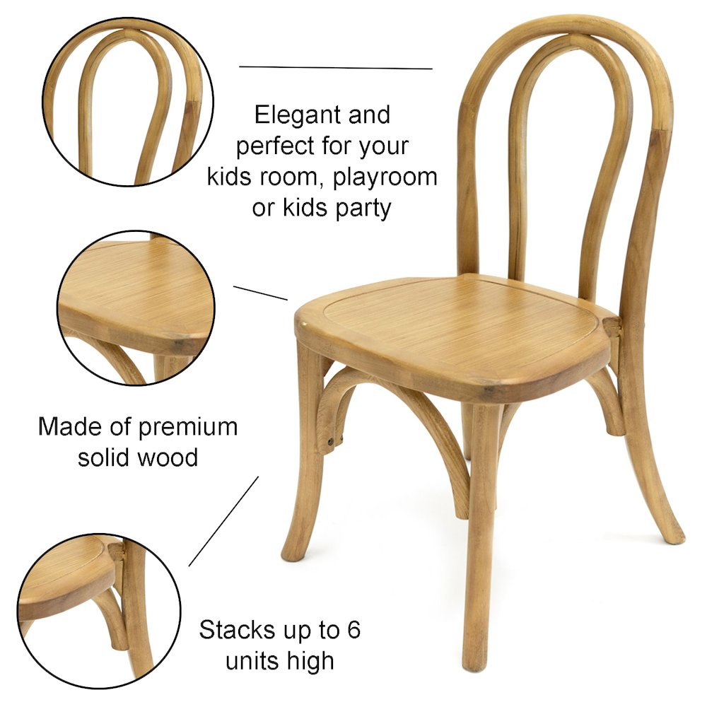 Commerical Seating Products Kids Bentwood Tinted Raw Chairs. Picture 6