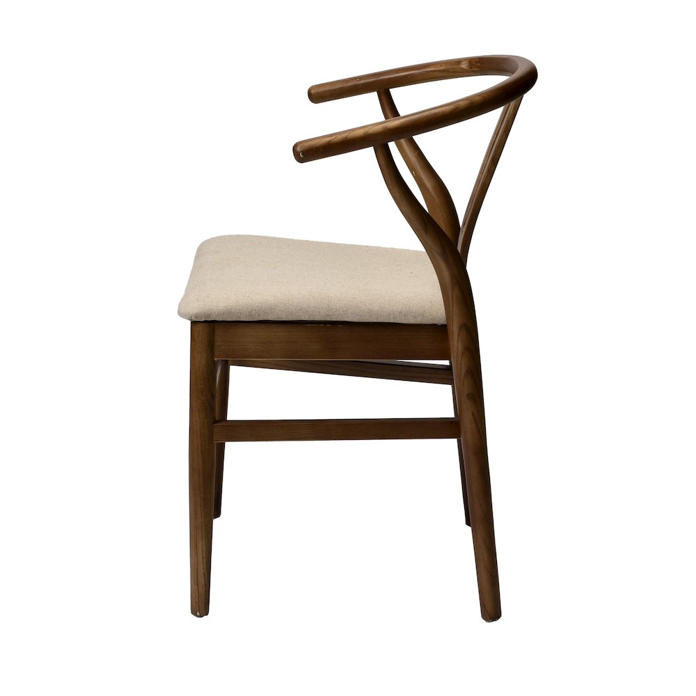 Commerical Seating Products Mid Century Dark Walnut Chairs. Picture 5