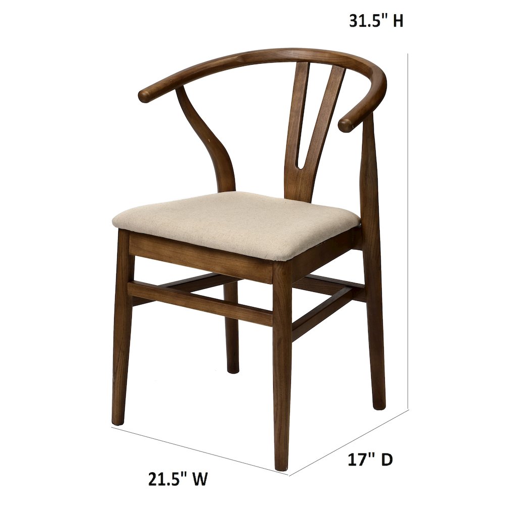 Commerical Seating Products Mid Century Dark Walnut Chairs. Picture 2