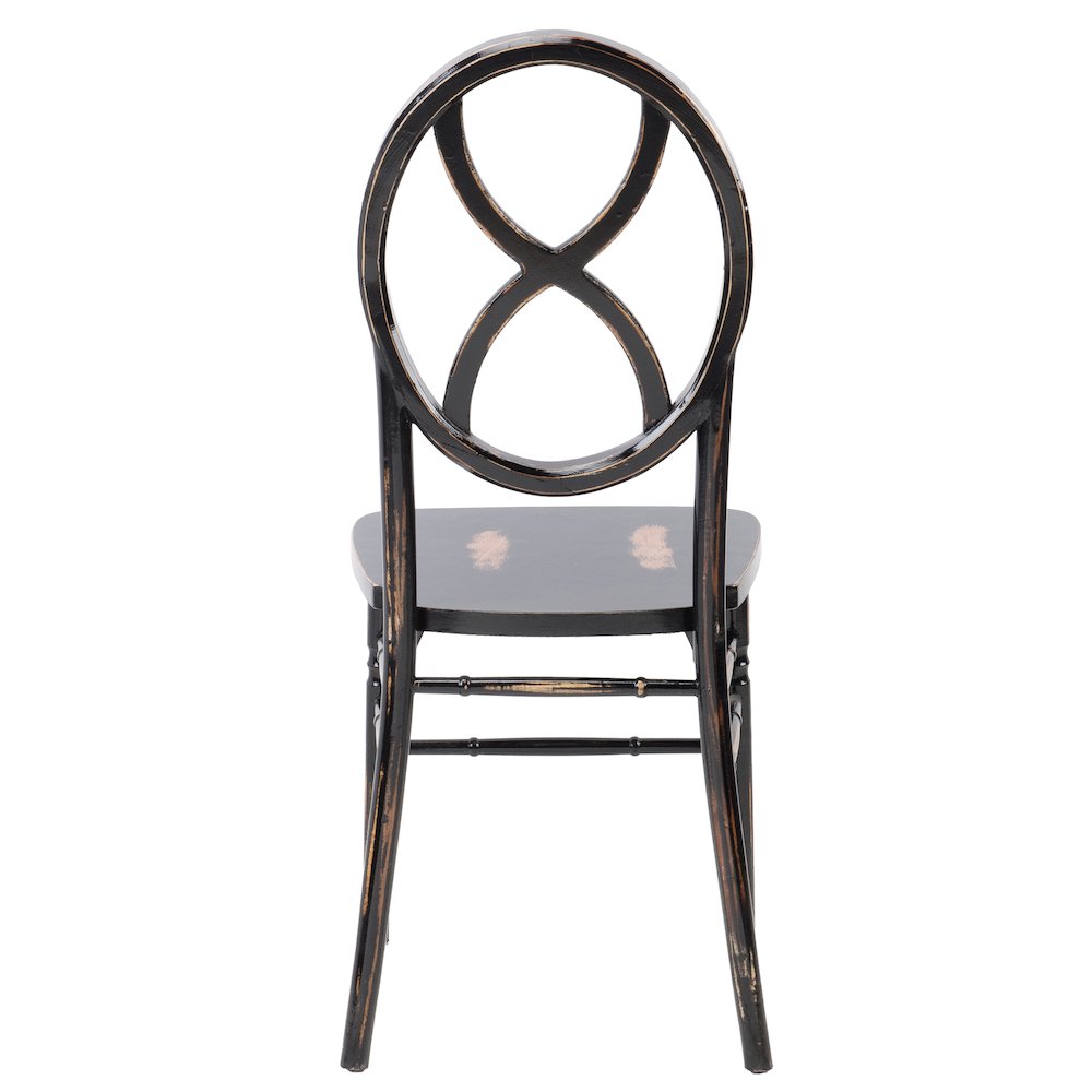 Commerical Seating Products Diamond Lime Black Wash Wood Chairs. Picture 1
