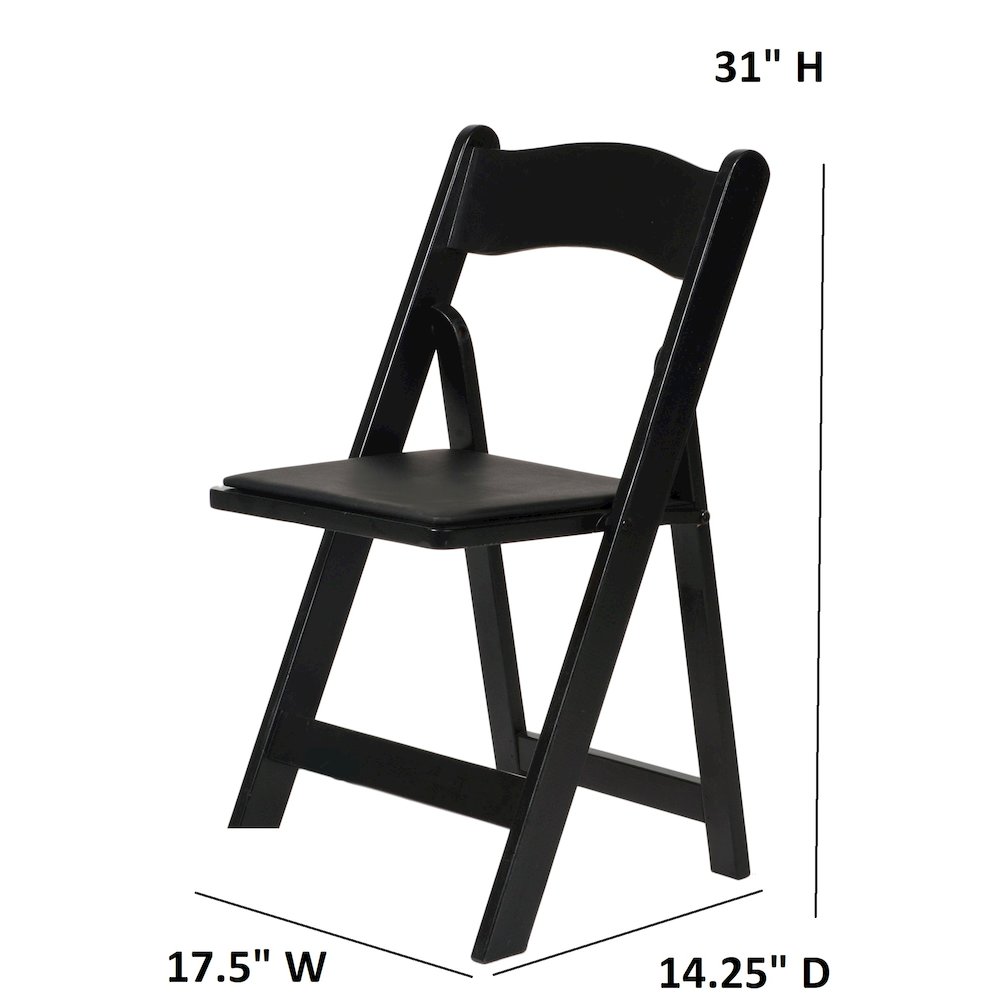 Commerical Seating Products American Padded Folding Chairs Black. Picture 4