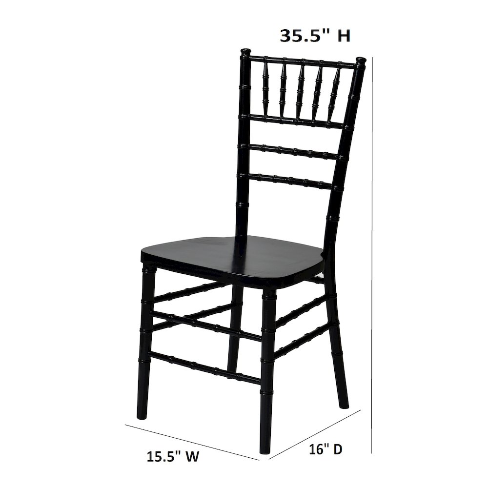 Commerical Seating Products European Black Wood Dining Chairs. Picture 4