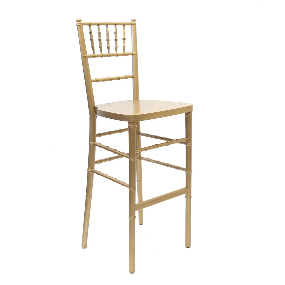 Commerical Seating Products European Gold Wood Dining Bar Stool Chairs. Picture 1