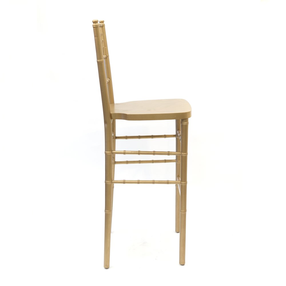 Commerical Seating Products European Gold Wood Dining Bar Stool Chairs. Picture 2