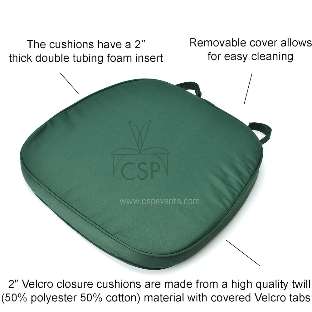 Commerical Seating Products Hoop and Loop Hunter Green Cushions Chairs. Picture 3