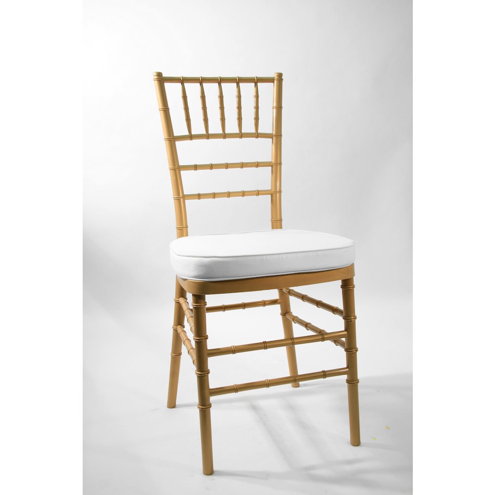 Commerical Seating Products Hoop and Loop White Cushions Chairs. Picture 2