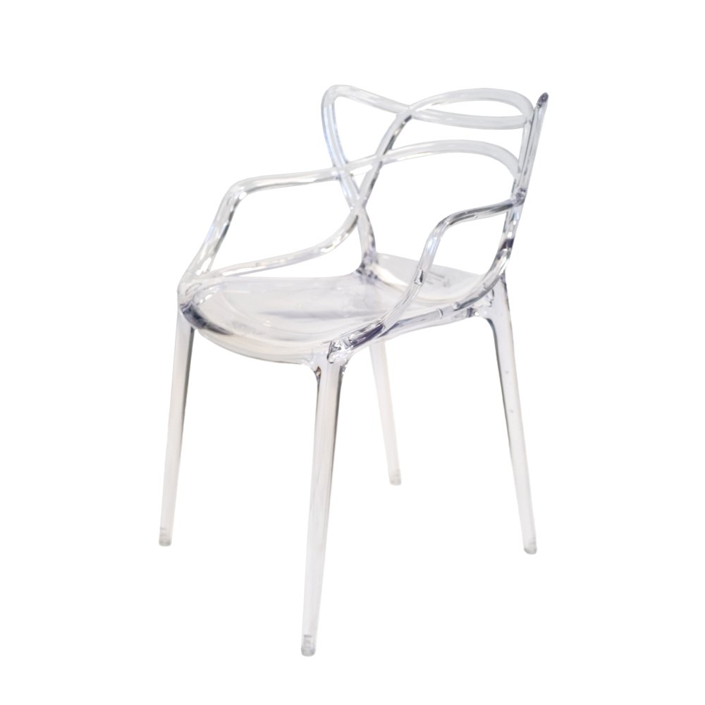 Commercial Seating Products David Chair In Clear. Picture 2