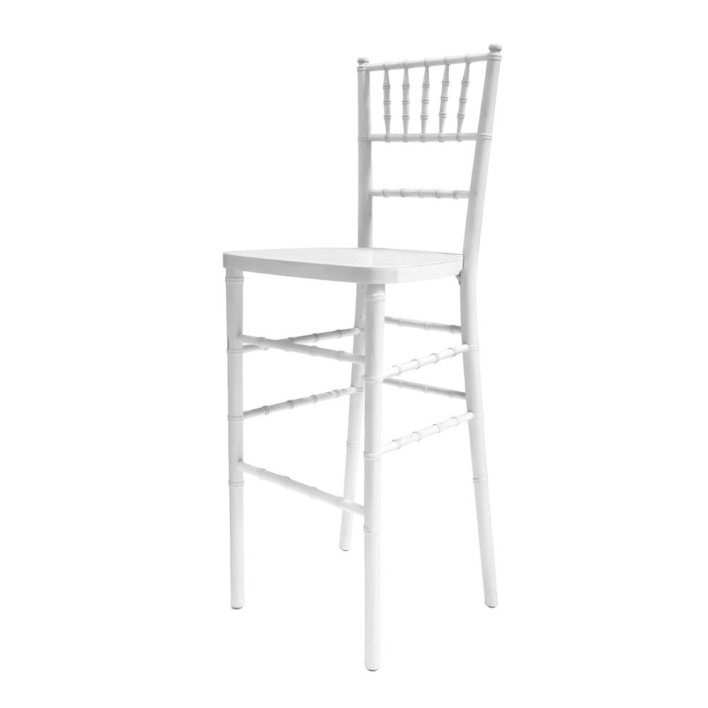 Commercial Seating Products Chiavari Barstool In White. Picture 1