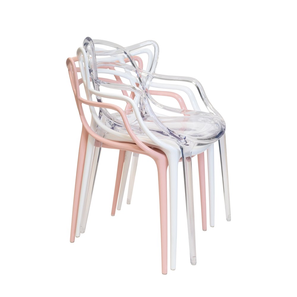 Commercial Seating Products kids David stacking chair in Pink. Picture 1