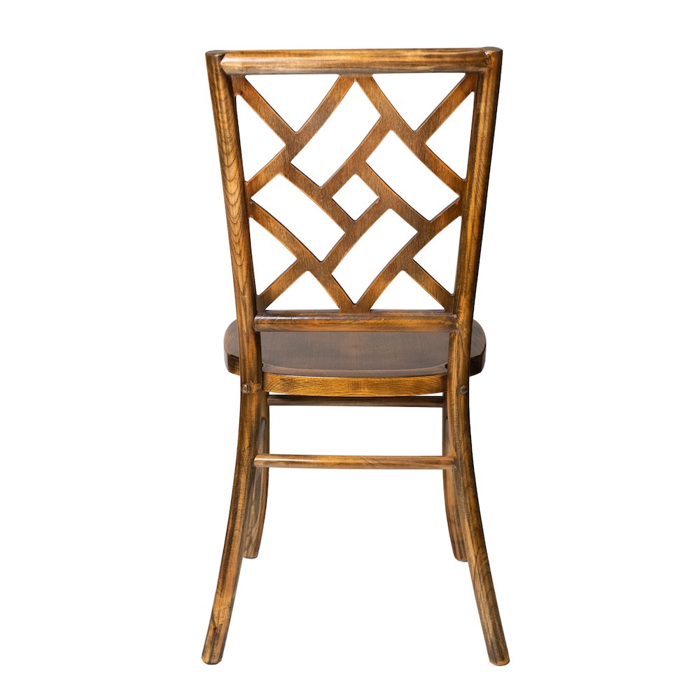Set Of 2 Mosaic Dining Chair - Golden Teak. Picture 2