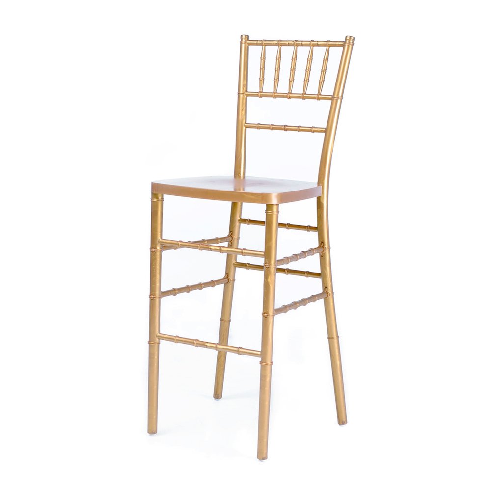 Commercual Seating Products Chiavari Barstool In Gold. Picture 1