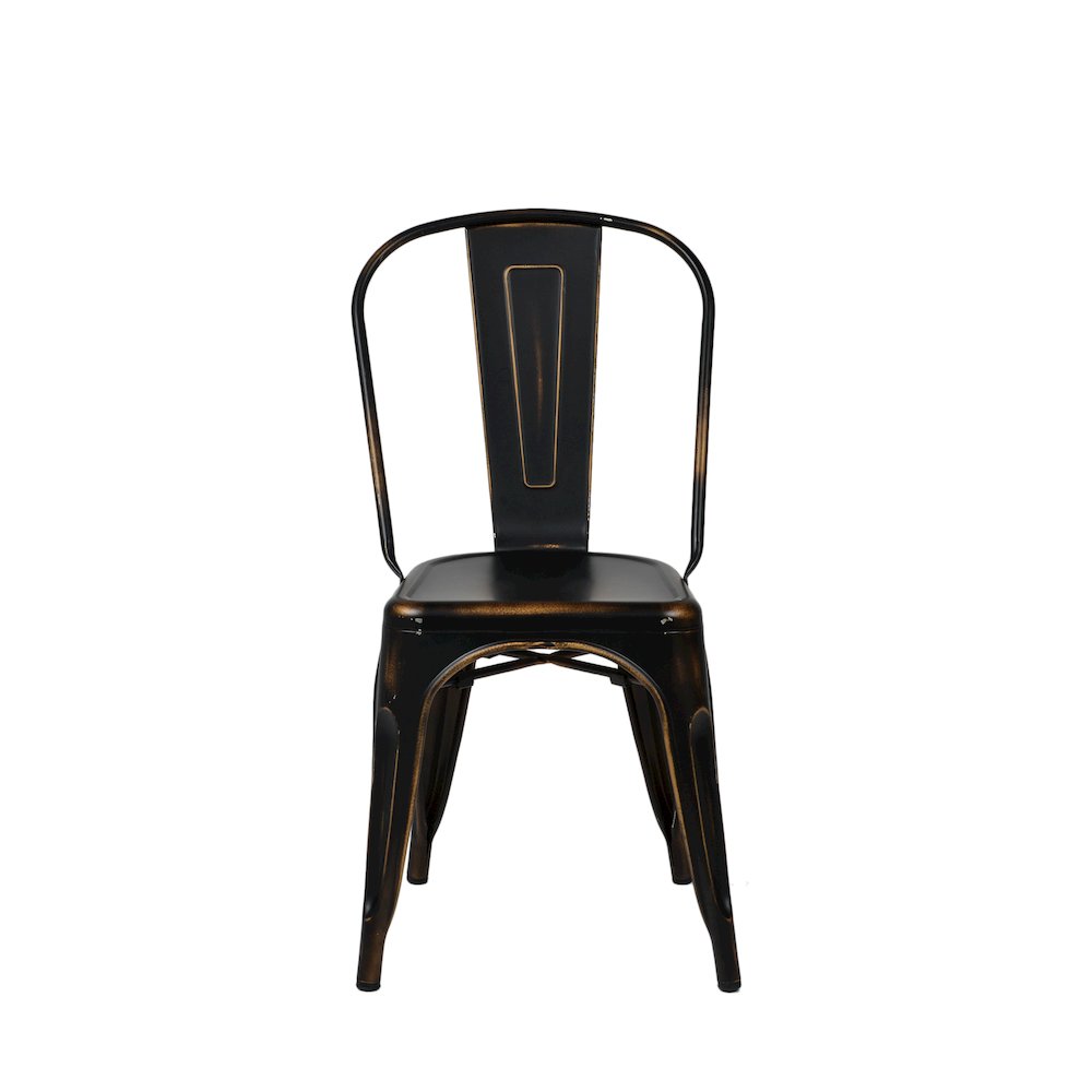Commerical Seating Products Oscar Antique Black Dining Chairs. Picture 1
