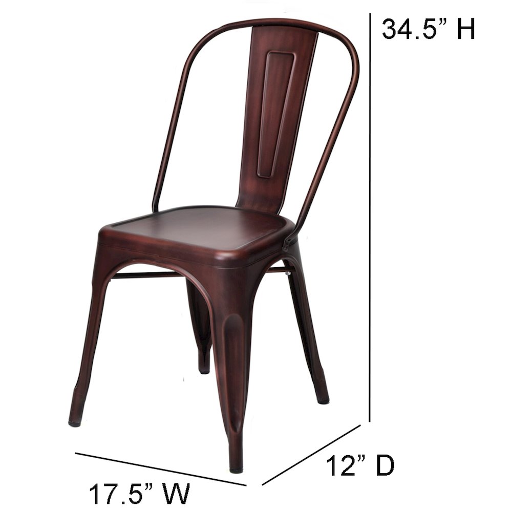 Commerical Seating Products Oscar Rose Gold Dining Chairs. Picture 5