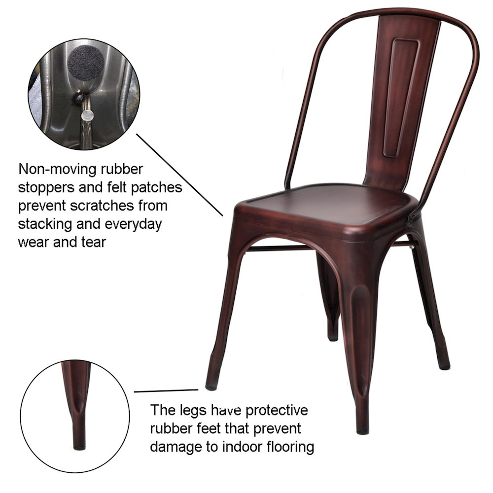 Commerical Seating Products Oscar Rose Gold Dining Chairs. Picture 6