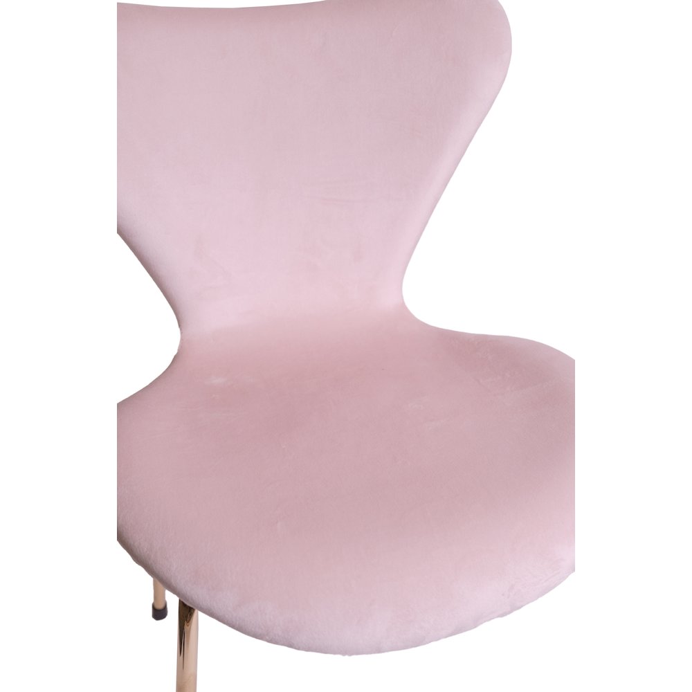 Commercial Seating Products Velour Side Chair Pink. Picture 2