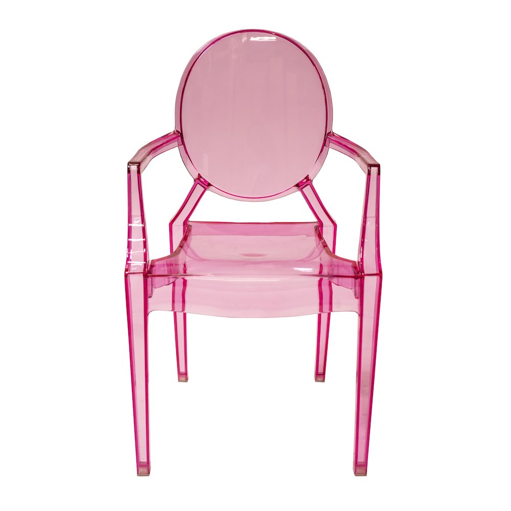 Commercial Seating Products Kage kids side chair with Arms,  Pink. Picture 4