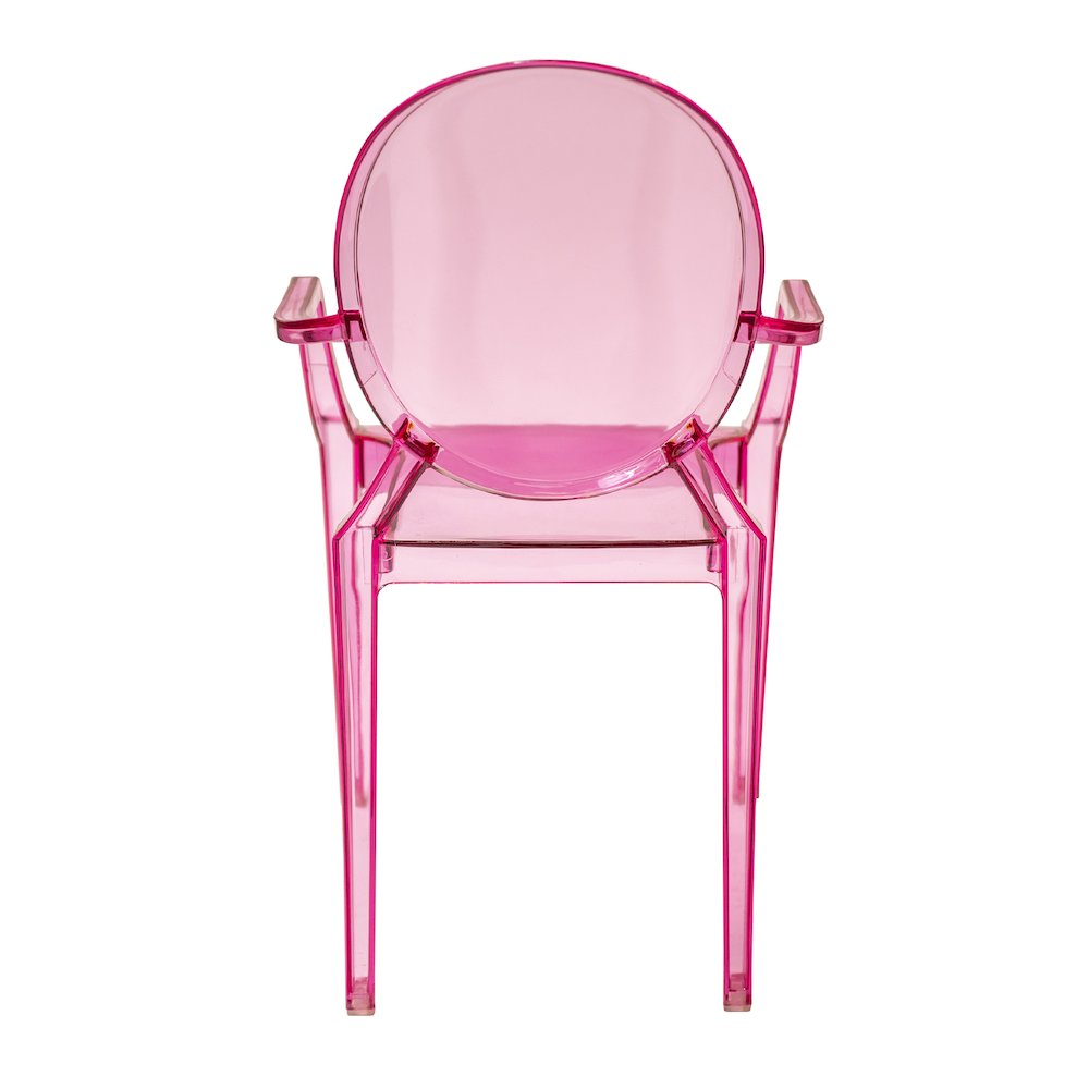 Commercial Seating Products Kage kids side chair with Arms,  Pink. Picture 2