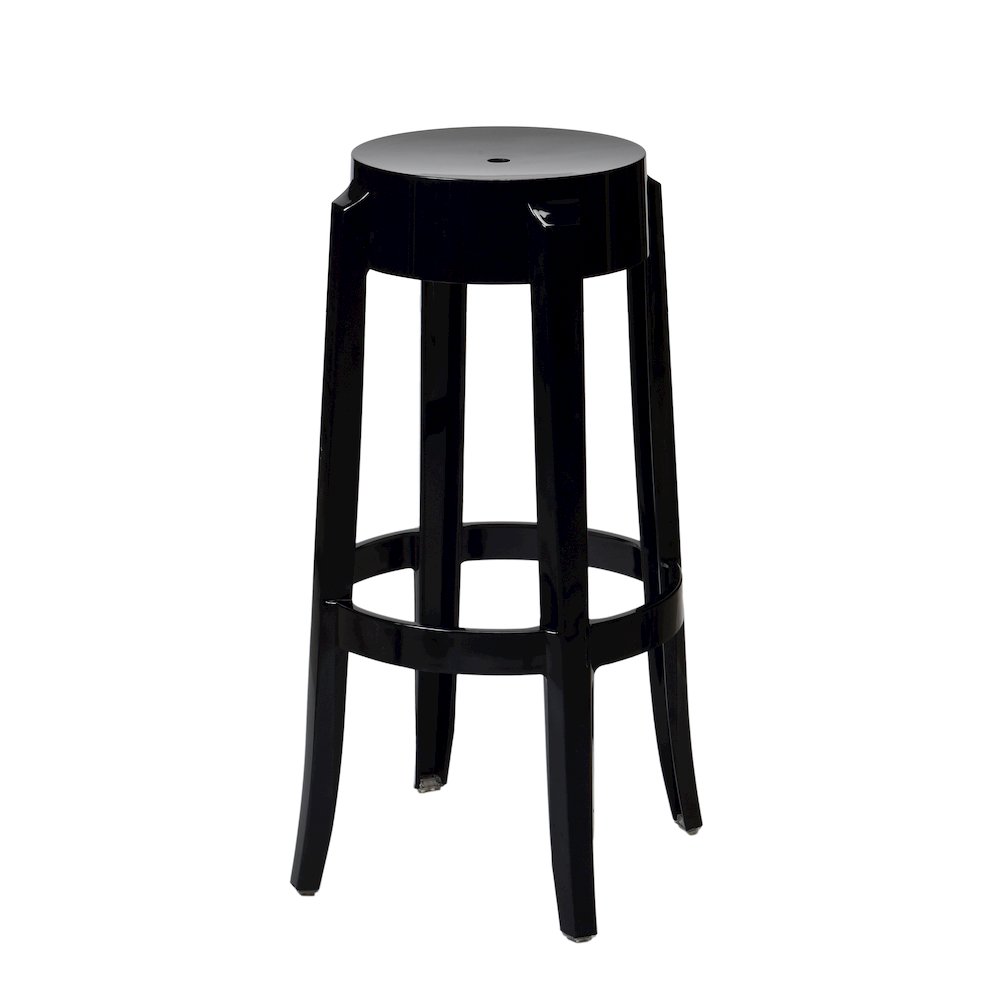 Commerical Seating Products RPC Black Kage Backless Stool Chairs. Picture 1
