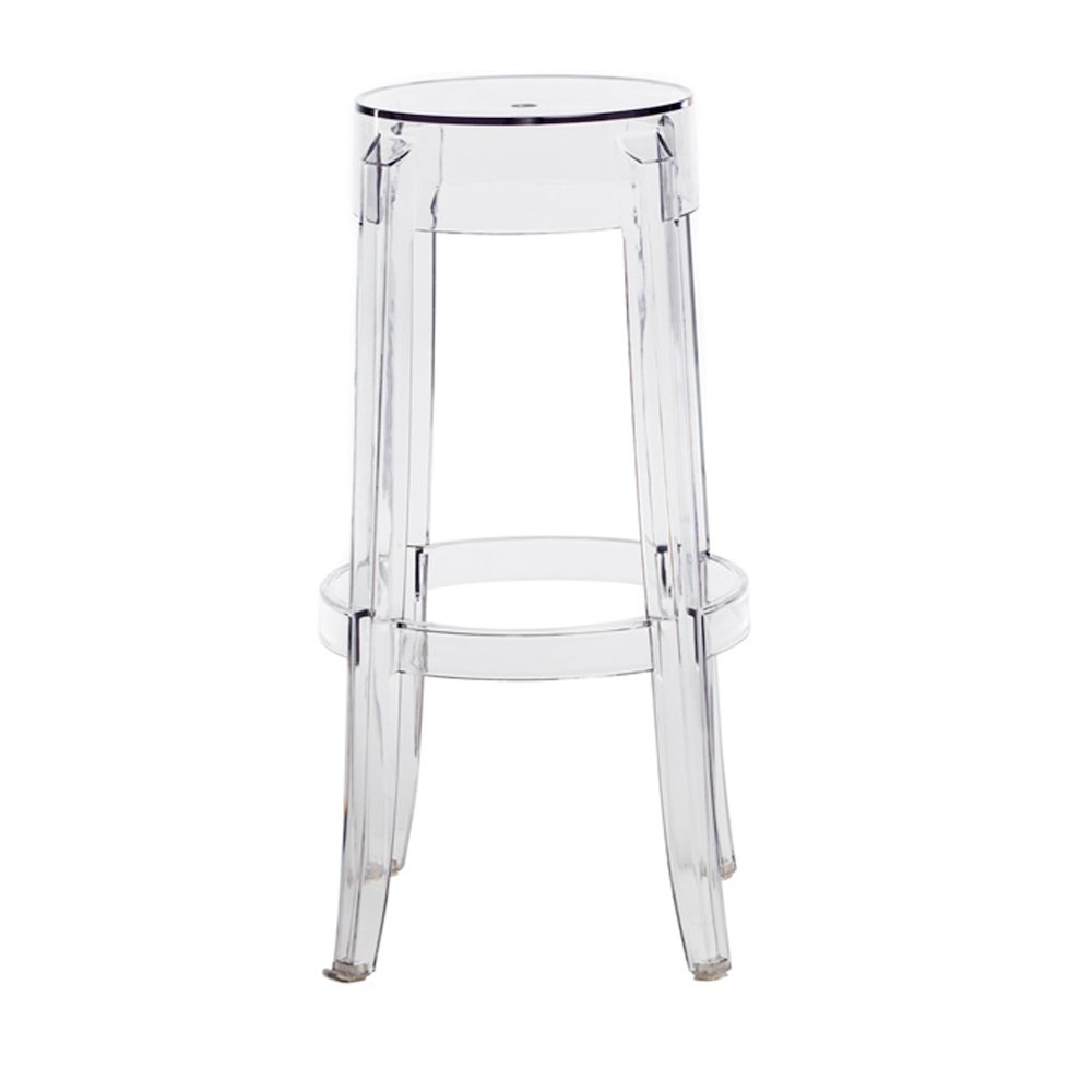 Commerical Seating Products RPC Clear  Kage Backless Stool Chairs. Picture 1