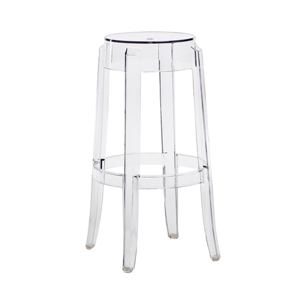 Commerical Seating Products RPC Clear  Kage Backless Stool Chairs. Picture 2