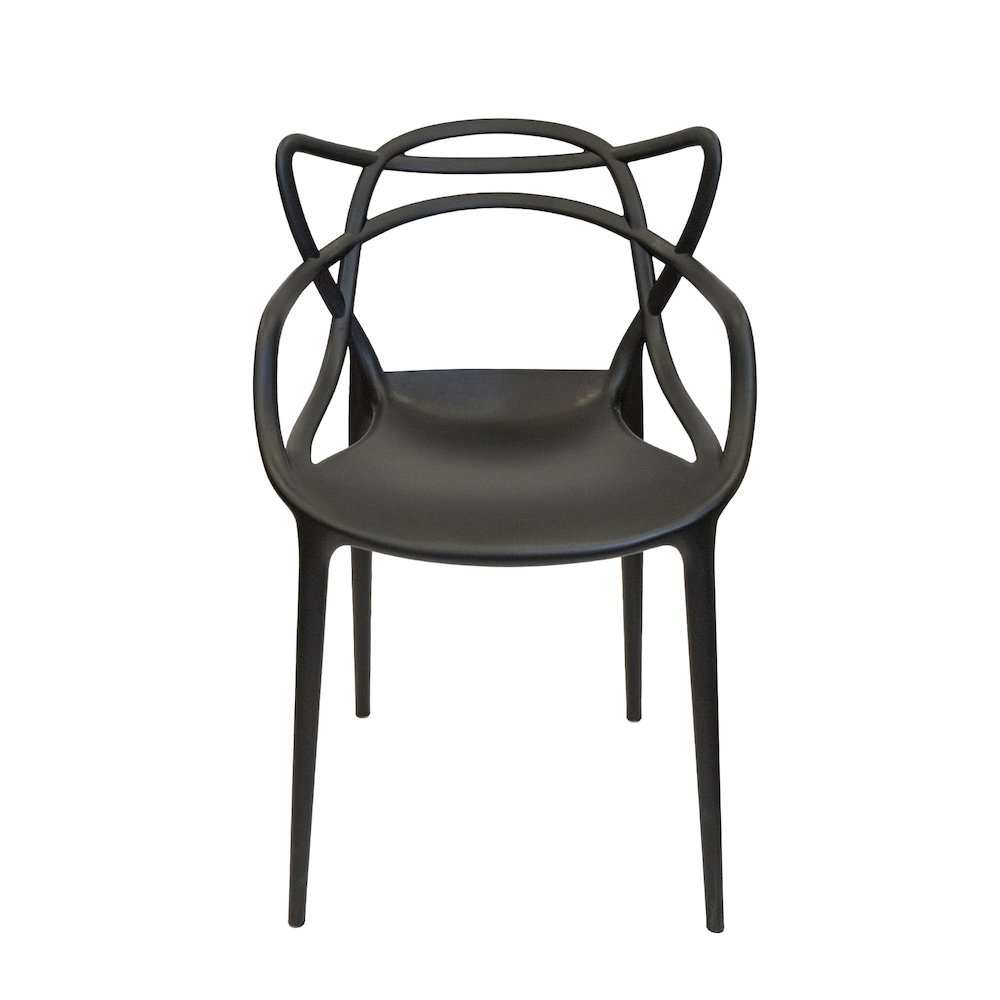 Set Of 1 Kids David Side Chair -Black. Picture 4
