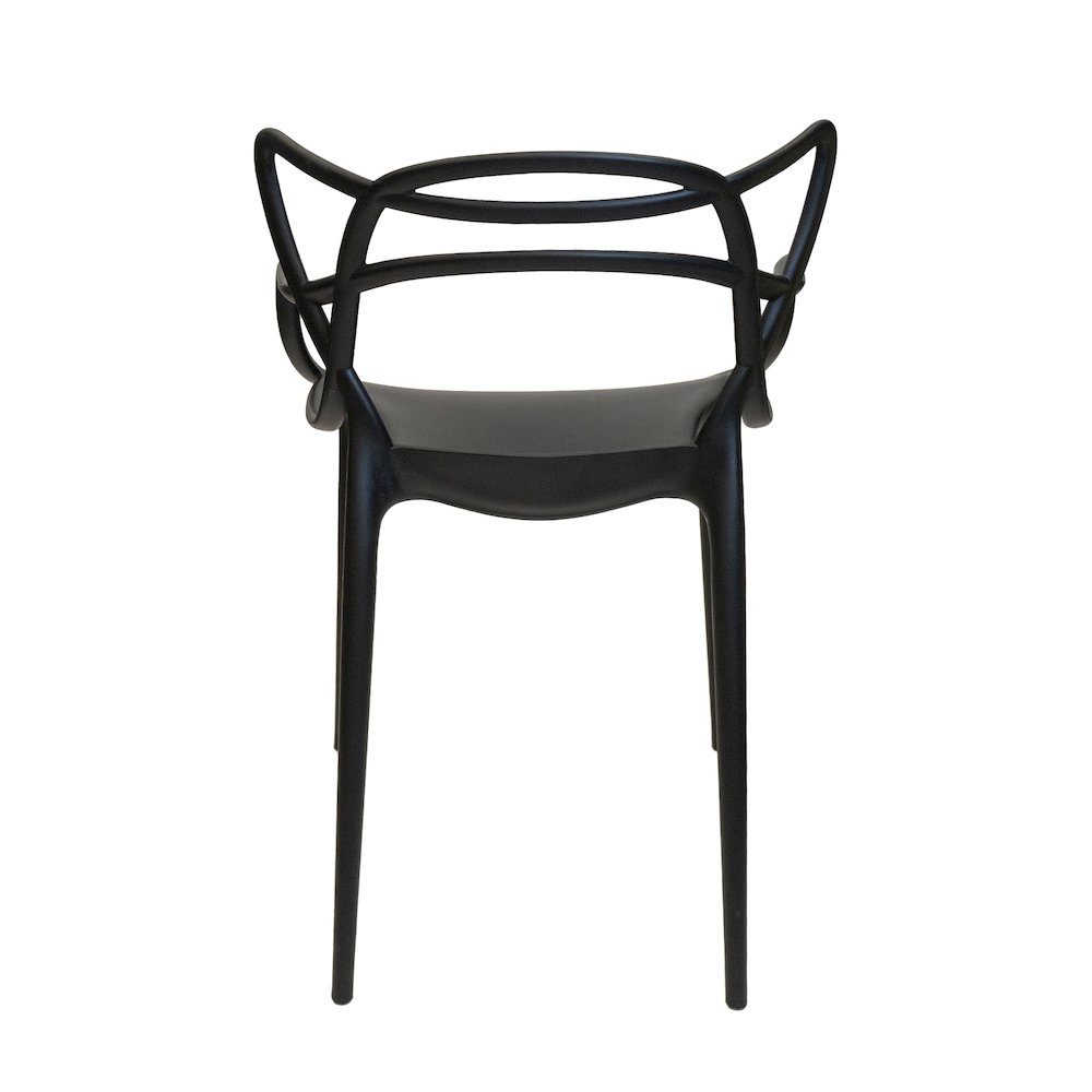 Set Of 1 Kids David Side Chair -Black. Picture 2